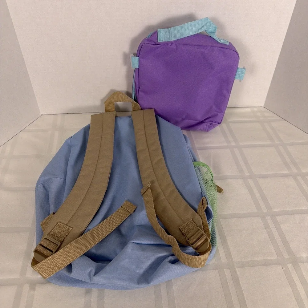 Bluey Character Backpack with Lunch Box School‎ Bag Set for Kids